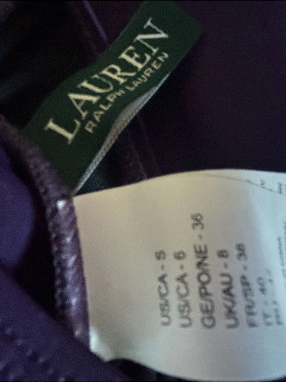 Ralph Lauren Deep Purple Tankini Top